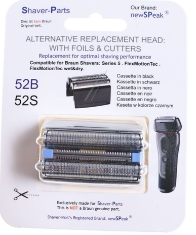 Huismerk Universeel scheerblad Series 5 52S silver Cassette series 5 Huismerk Universeel scheerblad Series 5 52S silver Cassette series 5