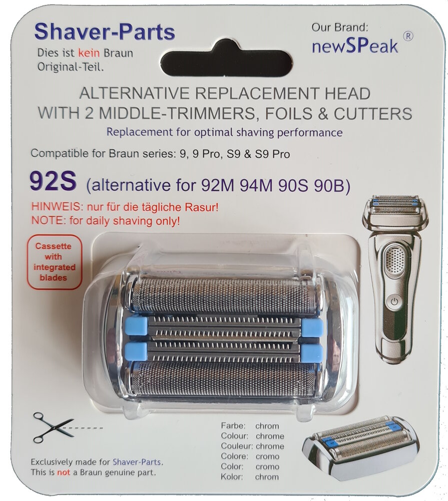 Huismerk Universele Scheerblad - Scheercassette voor de BRAUN 92S / 92M / 94M/ 90S / 90B, SERIES 9