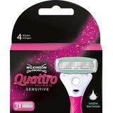 Wilkinson Wilkinson Scheermesjes Quattro Sensitive 3 Mesjes Wilkinson Wilkinson Scheermesjes Quattro Sensitive 3 Mesjes