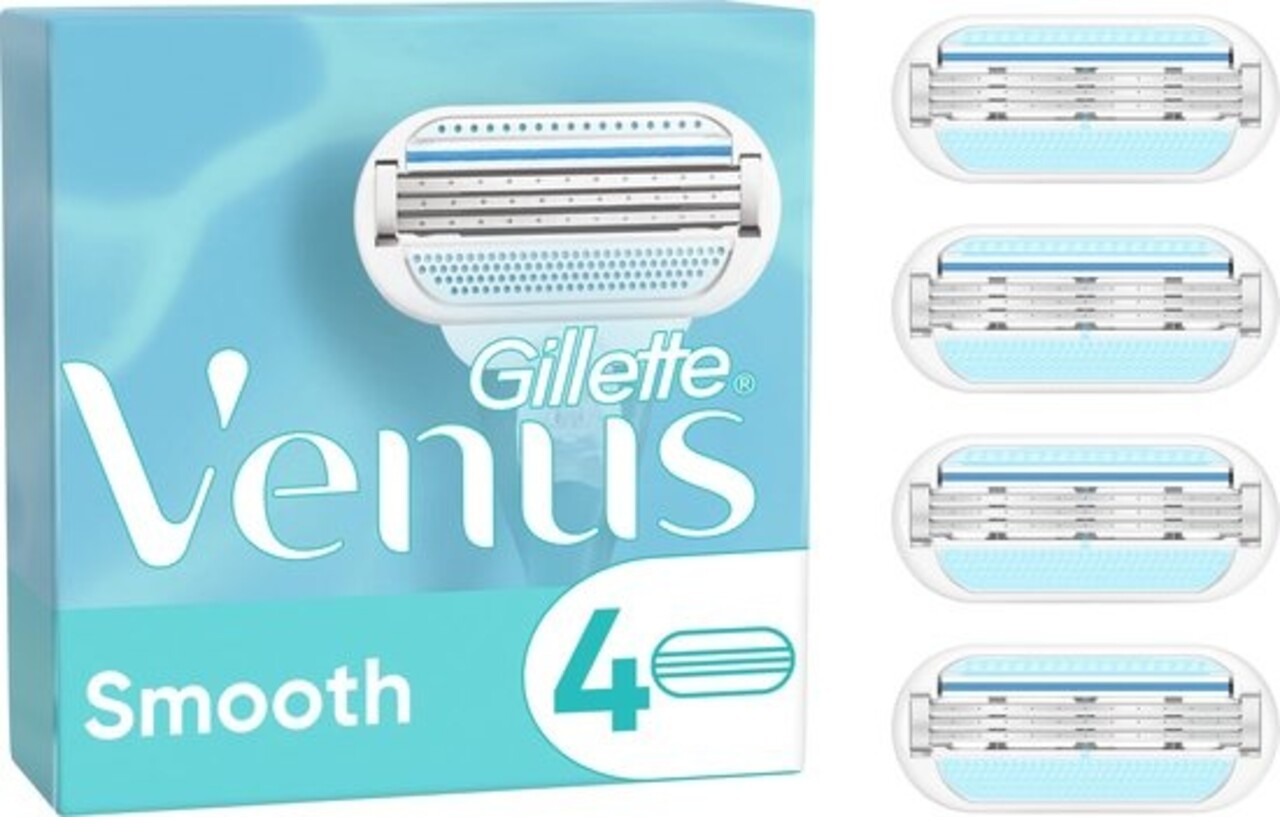 Gillette Gillette Venus Smooth Scheermesjes Voor Vrouwen - 4 Navulmesjes Gillette Gillette Venus Smooth Scheermesjes Voor Vrouwen - 4 Navulmesjes