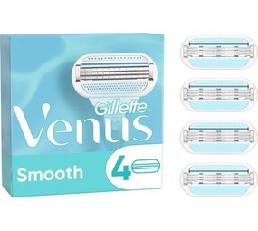 Gillette Gillette Venus Smooth Scheermesjes Voor Vrouwen - 4 Navulmesjes Gillette Gillette Venus Smooth Scheermesjes Voor Vrouwen - 4 Navulmesjes