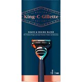 Gillette King C. Gillette Scheermes Blue Chrome - 1 Scheermesje Gillette King C. Gillette Scheermes Blue Chrome - 1 Scheermesje