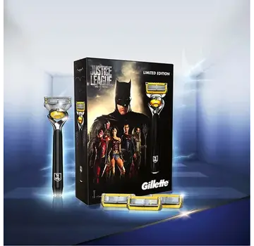 Gillette Gillette Fusion ProGlide - Justice League Giftpack (Scheermes + 4 Scheermesjes