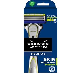 Wilkinson Wilkinson Sword - Hydro 5 - Sensitive - 1 Scheersysteem + 1 Scheermesje Wilkinson Wilkinson Sword - Hydro 5 - Sensitive - 1 Scheersysteem + 1 Scheermesje
