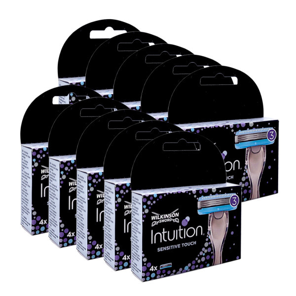 Wilkinson Intuition Sensitive Touch Scheermesjes - Verpakking van 4 x 10