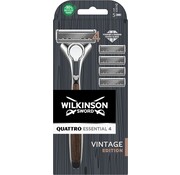 Wilkinson Wilkinson Sword - Quattro Titanium - Vintage Edition - Scheersysteem + 5 Scheermesjes