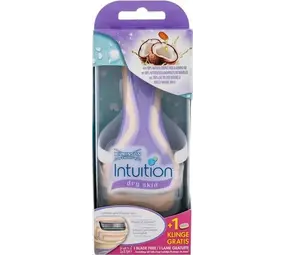 Wilkinson Wilkinson Intuition Dry Skin Cocos & Almond - houder + 1 Extra Scheermes Wilkinson Wilkinson Intuition Dry Skin Cocos & Almond - houder + 1 Extra Scheermes