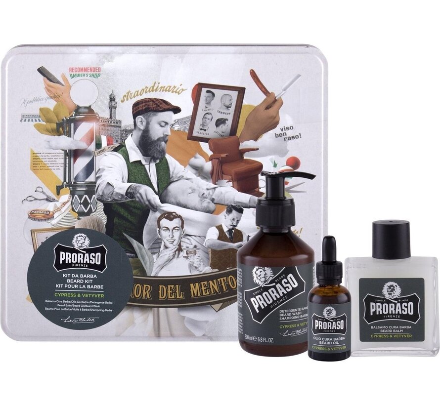 Proraso Heren Gift Set  - Gift Set Beard Care Cypress and Vetiver
