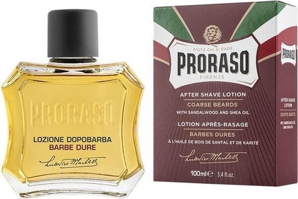 Proraso Proraso Aftershave Lotion Rood Nourish Sandalwood 100 ml. Proraso Proraso Aftershave Lotion Rood Nourish Sandalwood 100 ml.