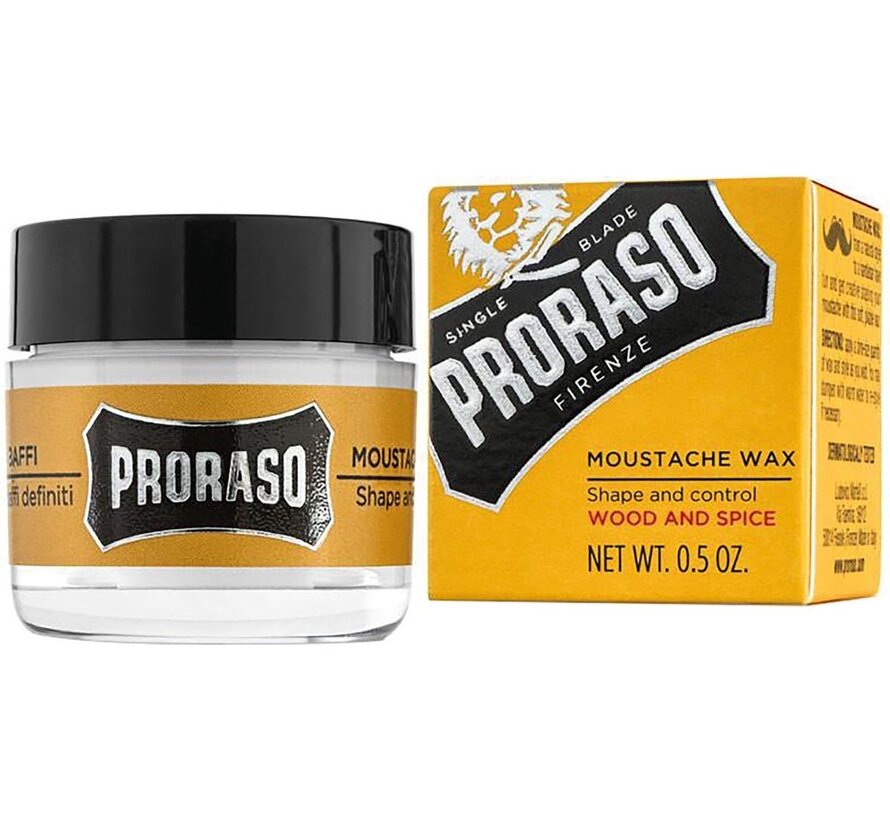 Proraso Moustache Wax Wood and Spice - 15 ml