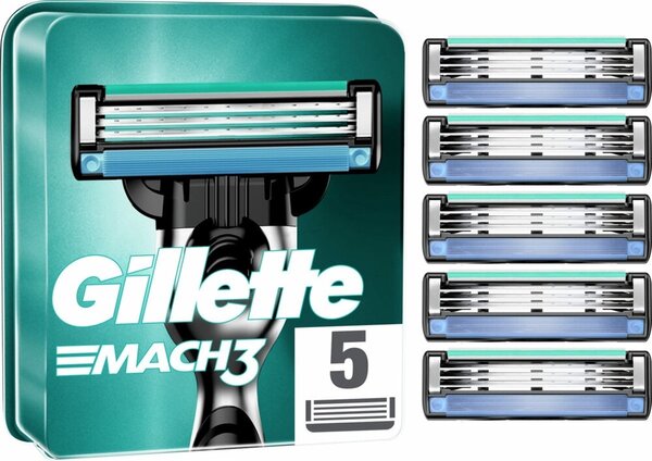 Gillette Gillette Mach 3 Scheermesjes - 5 stuks