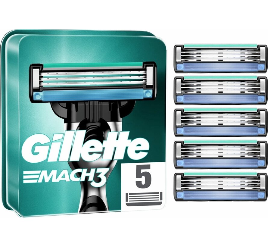 Gillette Mach 3 Scheermesjes - 5 stuks