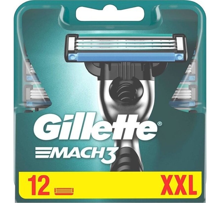 Gillette mach3 - 12 scheermesjes XXL pack