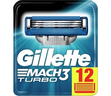 Gillette Gillette Mach 3 Turbo Scheermesjes - 12 stuks