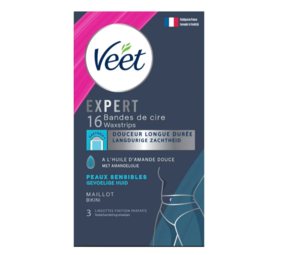 Veet Veet Expert Ontharingsstrips Bikinilijn Gevoelige Huid - 16 stuks