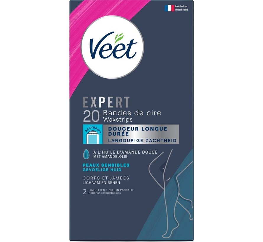 Veet Expert Ontharingsstrips Lichaam & Benen - 20 stuks