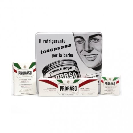 Proraso Proraso Vintage Scheerset Toccasana - 3 delig Proraso Proraso Vintage Scheerset Toccasana - 3 delig