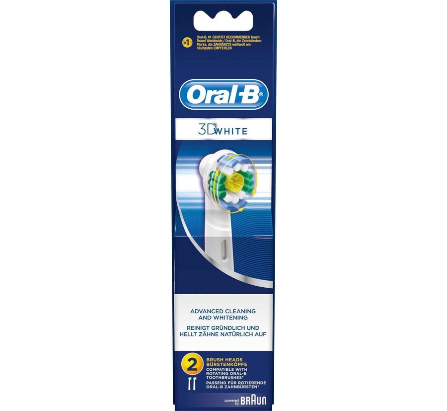Braun Oral B Opzetborstels Probright / 3D bright opzetstukjes - 2st