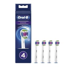 Oral B Oral-B Opzetborstels 3D White - 4 stuks Oral B Oral-B Opzetborstels 3D White - 4 stuks