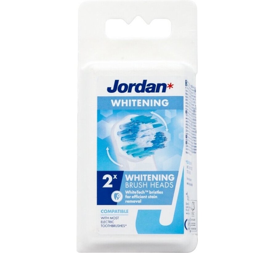 Jordan Opzetborstels White 2-pack