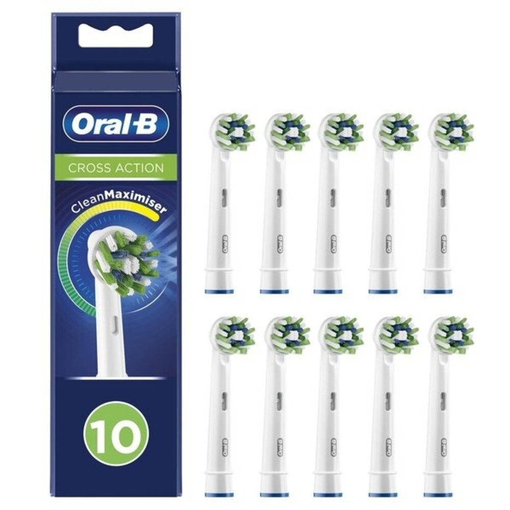 Oral B Oral-B Crossaction Opzetborstels  - 10 Stuks Oral B Oral-B Crossaction Opzetborstels  - 10 Stuks
