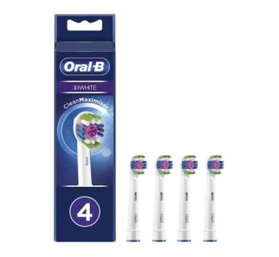 Oral-B Opzetborstels 3D White - 4 stuks