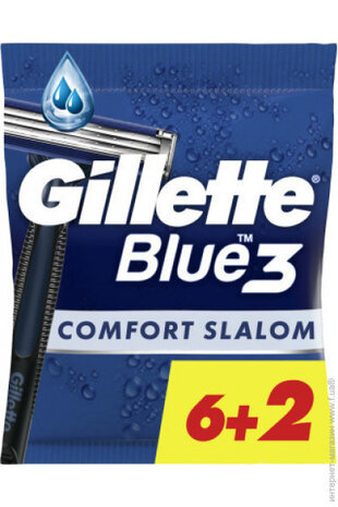 Gillette Gillette Blue 3 Comfort Slalom Wegwerpmesjes - 8 stuks