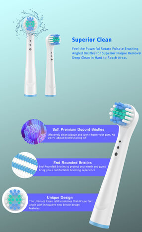 Huismerk Universele Opzetborstels Precision Clean voor de Oral B - 4st Huismerk Universele Opzetborstels Precision Clean voor de Oral B - 4st