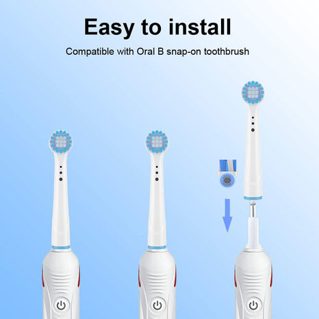 Huismerk Universele Opzetborstels voor de Oral-B Sensitive Gum care - 4st Huismerk Universele Opzetborstels voor de Oral-B Sensitive Gum care - 4st