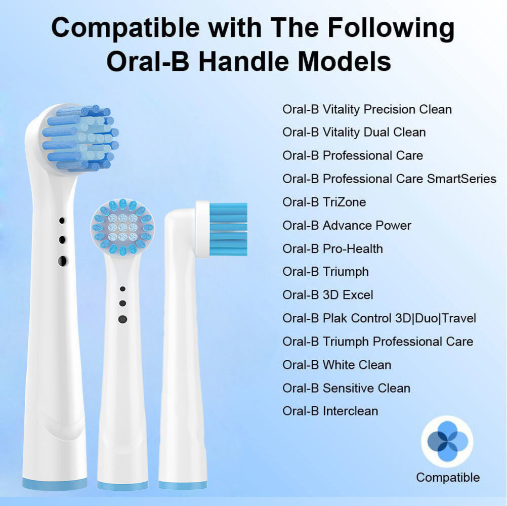 Huismerk Universele Opzetborstels voor de Oral-B Sensitive Gum care - 4st Huismerk Universele Opzetborstels voor de Oral-B Sensitive Gum care - 4st