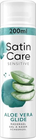 Gillette Gillette Satin Care Scheergel Gevoelige Huid - 200 ml Gillette Gillette Satin Care Scheergel Gevoelige Huid - 200 ml