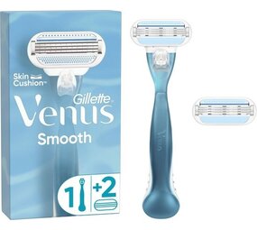 Gillette Gillette Venus Smooth Scheersysteem - 2 mesjes Gillette Gillette Venus Smooth Scheersysteem - 2 mesjes