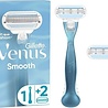 Gillette Gillette Venus Smooth Scheersysteem - 2 mesjes Gillette Gillette Venus Smooth Scheersysteem - 2 mesjes