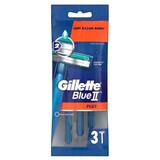 Gillette Gillette BlueII Plus Wegwerp Scheermesjes voor Mannen - 3 stuks Gillette Gillette BlueII Plus Wegwerp Scheermesjes voor Mannen - 3 stuks