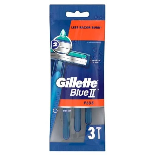 Gillette BlueII Plus Wegwerp Scheermesjes voor Mannen - 3 stuks