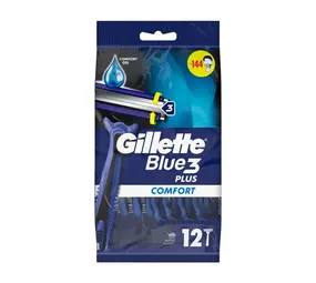 Gillette Gillette Blue3 Comfort Wegwerp Scheermesjes Voor Mannen - 12 stuks Gillette Gillette Blue3 Comfort Wegwerp Scheermesjes Voor Mannen - 12 stuks