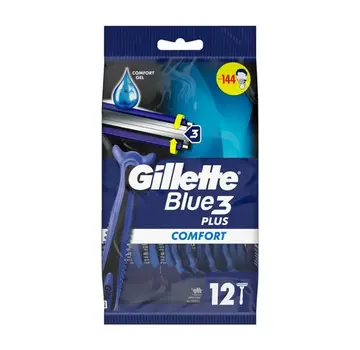 Gillette Gillette Blue3 Comfort Wegwerp Scheermesjes Voor Mannen - 12 stuks