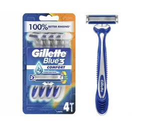 Gillette Gillette Blue III Wegwerp Scheermesjes Voor Mannen - 4 stuks Gillette Gillette Blue III Wegwerp Scheermesjes Voor Mannen - 4 stuks