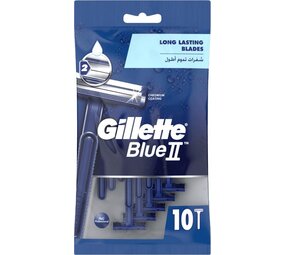Gillette Gillette Blue II Wegwerp Scheermesjes Voor Mannen - 10 stuks Gillette Gillette Blue II Wegwerp Scheermesjes Voor Mannen - 10 stuks