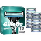 Gillette Gillette Mach3 Scheermesjes Voordeelpakket - 12 Stuks Gillette Gillette Mach3 Scheermesjes Voordeelpakket - 12 Stuks