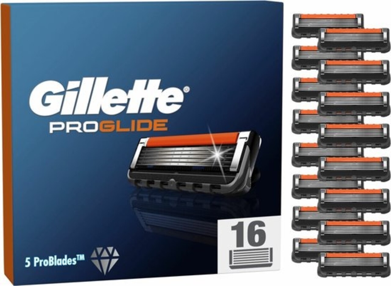 Gillette Gillette Proglide Scheermesjes Voordeelverpakking - 16 mesjes Gillette Gillette Proglide Scheermesjes Voordeelverpakking - 16 mesjes