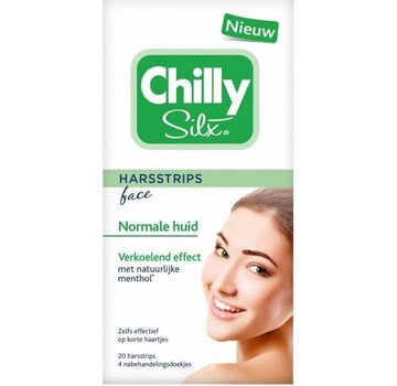 Chilly Chilly Silx Harsstrips Gezicht Normale Huid - 20 stuks