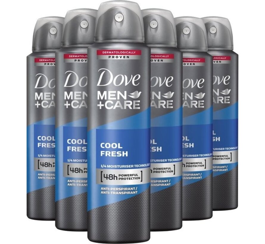 Dove Deodorant Spray Men Care Cool Fresh Voordeelverpakking - 6x150 ml