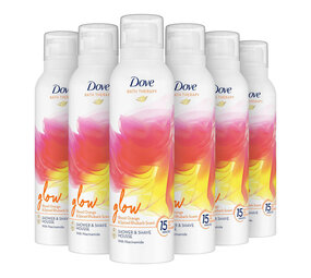 Dove Dove Bath Therapy Glow Douche & Scheerschuim Voordeelverpakking - 6x200 ml