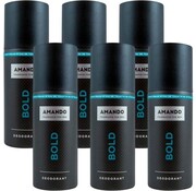 Amando Amando Deodorant Spray Bold Voordeelverpakking - 6x150 ml