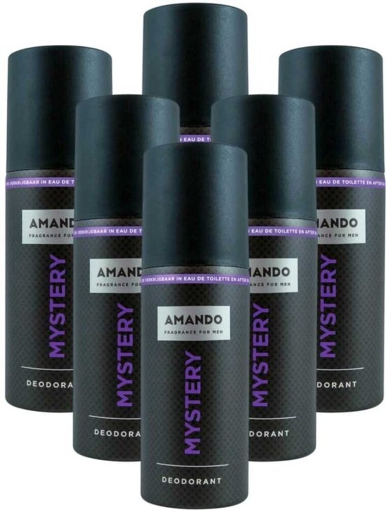 Amando Amando Deodorant Spray Mystery Voordeelverpakking - 6x150 ml Amando Amando Deodorant Spray Mystery Voordeelverpakking - 6x150 ml