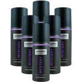Amando Amando Deodorant Spray Mystery Voordeelverpakking - 6x150 ml Amando Amando Deodorant Spray Mystery Voordeelverpakking - 6x150 ml