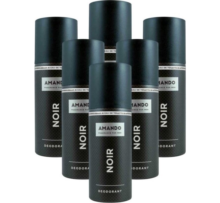 Amando Deodorant Spray Noir Voordeelverpakking - 6x150 ml