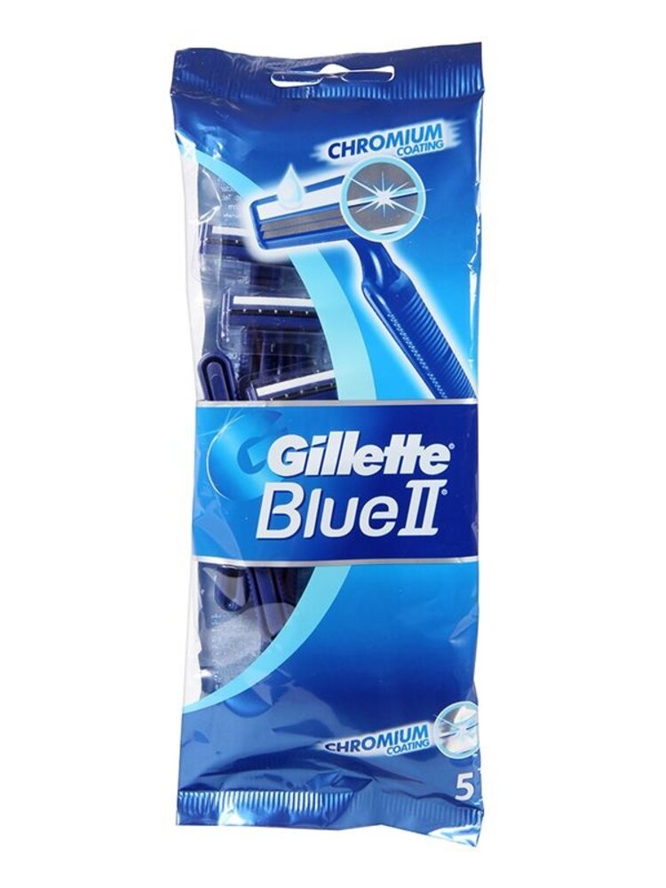 Gillette Gillette Blue II Wegwerpmesjes - 5 stuks Gillette Gillette Blue II Wegwerpmesjes - 5 stuks
