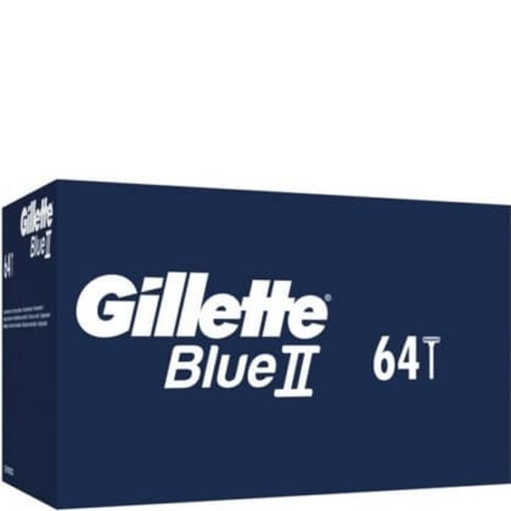 Gillette Gillette Blue II - Wegwerpscheermesjes - 64 Stuks Voordeelverpakking Gillette Gillette Blue II - Wegwerpscheermesjes - 64 Stuks Voordeelverpakking